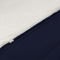 Coberdrom 1 Peça Queen Percal 200 Fios Com Sherpa Flupy 100% Poliéster - Marinho - 2