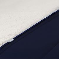 Coberdrom 1 Peça Solteiro Percal 200 Fios Com Sherpa Flupy 100% Poliéster - Marinho - 2