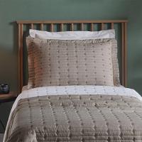 Cobre Leito 2 Peças Solteiro Percal 200 Fios Decor 100% Poliéster - Avelã - 4