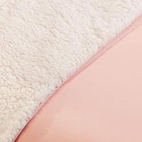 Coberdrom 1 Peça Solteiro Percal 200 Fios Com Sherpa Flupy 100% Poliéster - Rosa - 2