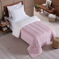 Coberdrom 1 Peça Solteiro Fleece Com Sherpa Noruega 100% Poliéster - Rosa Velho - 3