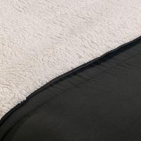 Coberdrom 1 Peça Solteiro Percal 200 Fios Com Sherpa Flupy 100% Poliéster - Preto - 2