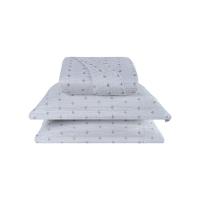 Cobre Leito 3 Peças Queen Percal 200 Fios Decor 100% Poliéster - Branco - 1