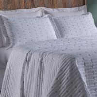 Cobre Leito 3 Peças King Percal 200 Fios Decor 100% Poliéster - Branco - 5