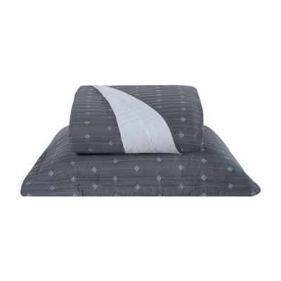 Cobre Leito 2 Peças Solteiro Percal 200 Fios Decor 100% Poliéster - Grafite