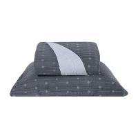 Cobre Leito 2 Peças Solteiro Percal 200 Fios Decor 100% Poliéster - Grafite - 1