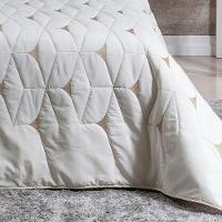 Cobre Leito 3 Peças King Percal 180 Fios Berlim 60% Algodão 40% Poliéster - Palha - 4