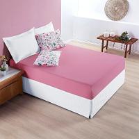 Jogo Cama Lençol Casa Scarpa Celi Casal Padrão Micropercal Estampado 200 Fios 3 Peças Bothanica Floral Rosa - 3