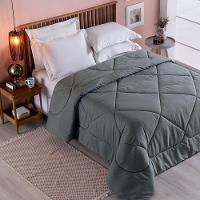 Edredom 1 Peça Queen Percal 200 Fios Unique 100% Poliéster - Grafite - 3