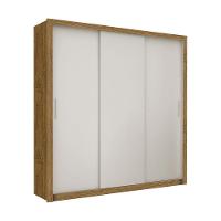 Guarda-roupa Casal Clarice Com 4 Gavetas Carioca Móveis Cinamomo/off White - 1