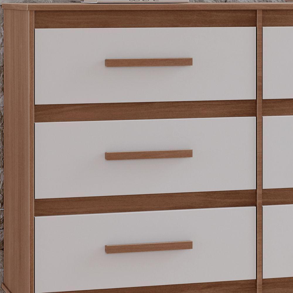 Cômoda Mila 6 Gavetas Savana Off White Moblis - 5