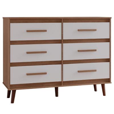 Cômoda Mila 6 Gavetas Savana Off White Moblis