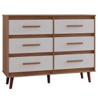 Cômoda Mila 6 Gavetas Savana Off White Moblis - 1