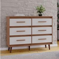 Cômoda Mila 6 Gavetas Savana Off White Moblis - 6