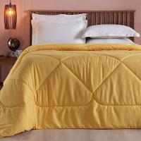 Edredom 1 Peça Queen Percal 200 Fios Unique 100% Poliéster - Amarelo - 2