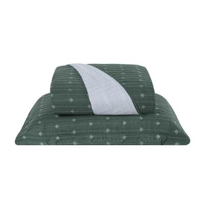 Cobre Leito 2 Peças Solteiro Percal 200 Fios Decor 100% Poliéster - Verde