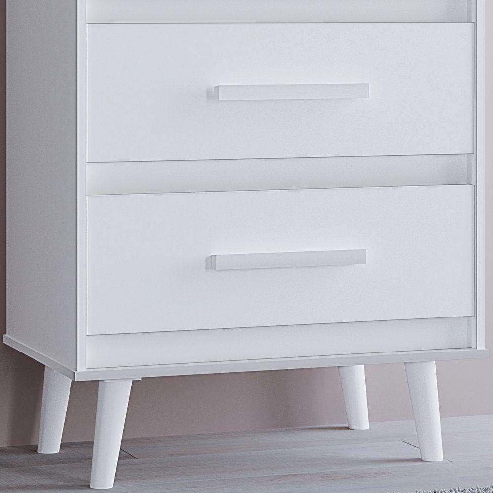 Cômoda Mila 3 Gavetas Branco Moblis - 5