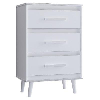 Cômoda Mila 3 Gavetas Branco Moblis