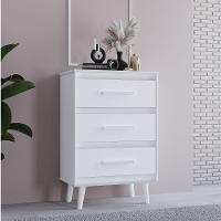 Cômoda Mila 3 Gavetas Branco Moblis - 6