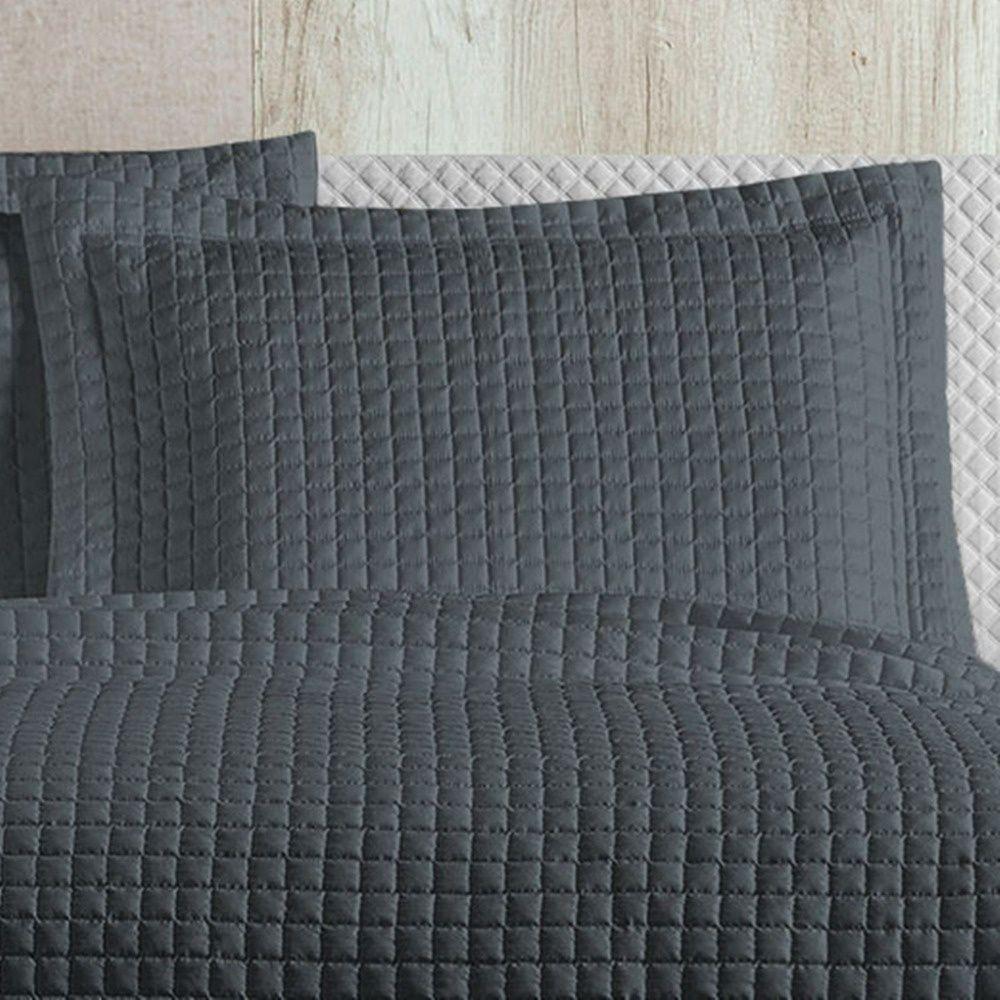 Cobre Leito 3 Peças Queen Percal 200 Fios Plata 100% Poliéster - Topázio - 2