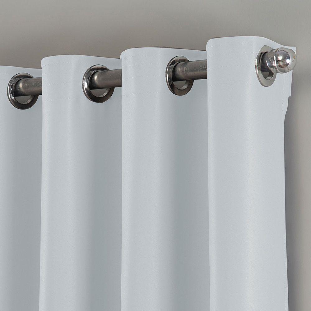 Cortina Blackout 2,00m X 1,30m Em Tecido Requinte 100% Poliéster - Branca - 2