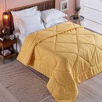 Edredom 1 Peça Queen Percal 200 Fios Unique 100% Poliéster - Amarelo - 3
