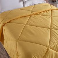 Edredom 1 Peça Queen Percal 200 Fios Unique 100% Poliéster - Amarelo - 4