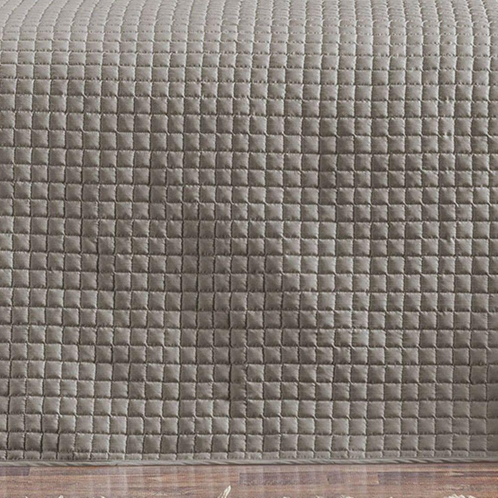 Cobre Leito 3 Peças Queen Percal 200 Fios Plata 100% Poliéster - Bege - 2