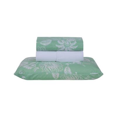 Jogo De Lençol 3 Peças Solteiro Percal 180 Fios Homme 60% Algodão 40% Poliéster - Jade Verde