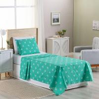 Jogo De Lençol 3 Peças Solteiro Percal 180 Fios Homme 60% Algodão 40% Poliéster - Liberty Azul Ocean - 7