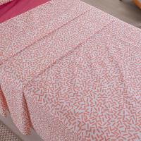 Jogo De Lençol 3 Peças Solteiro Percal 180 Fios Homme 60% Algodão 40% Poliéster - Gummy Pink - 7