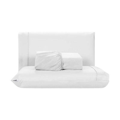 Jogo De Lençol 3 Peças Queen Percal 200 Fios De Poliéster Sleep 100% Poliéster - Branco