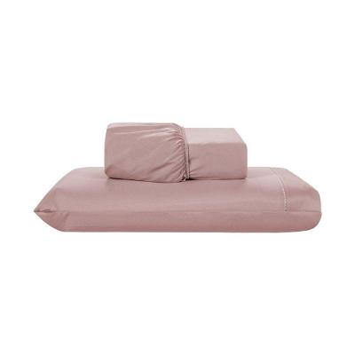 Jogo De Lençol 2 Peças Solteiro Percal 200 Fios De Poliéster Sleep 100% Poliéster - Rosê