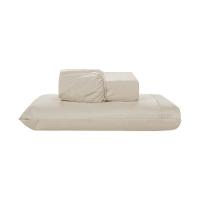 Jogo De Lençol 2 Peças Solteiro Percal 200 Fios De Poliéster Sleep 100% Poliéster - Bege - 1