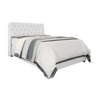 Cabeceira Box Queen 1,58 Isis Branco Com Capitonê Branco - Framar Móveis - 2