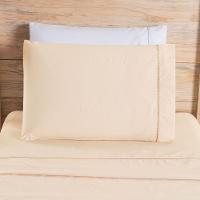 Jogo De Cama Premier Solteiro 02 Peças Hipercal 500 Fios 100% Poliéster - Bege - 3