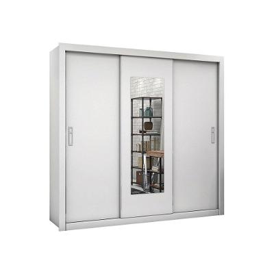 Guarda-roupa Ilhéus 3pts Espelho 4gvts 6prat Carioca Móveis Branco