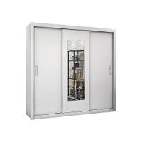 Guarda-roupa Ilhéus 3pts Espelho 4gvts 6prat Carioca Móveis Branco - 1