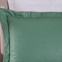 Kit Cobre Leito Ravena To Decorando Queen 3 Peças Micropercal 200 Fios Toque Acetinado 100% Poliéster - Verde - 2