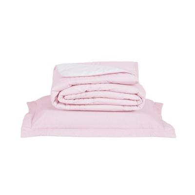 Kit Cobre Leito Premier Solteiro 2 Peças Hipercal 500 Fios 100% Poliéster - Rosa