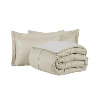 Kit Cobre Leito Ravena To Decorando Queen 3 Peças Micropercal 200 Fios Toque Acetinado 100% Poliéster - Avela - 1