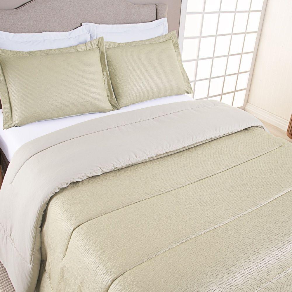 Kit Cobre Leito Ravena To Decorando Queen 3 Peças Micropercal 200 Fios Toque Acetinado 100% Poliéster - Avela - 2