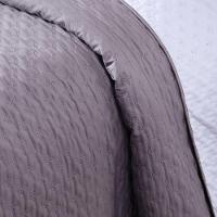 Kit Cobre Leito Milão Casal 3 Peças 100% Poliéster - Lavanda / Branco - 3