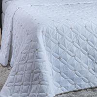 Kit Cobre Leito 6 Peças Queen Ideale Percal 200 Fios 100% Poliéster - Branco/cáqui - 3