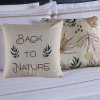 Kit Cobre Leito 5 Peças Queen Inove Percal 200 Fios 100% Poliéster - Nature Branco/cáqui - 2