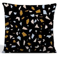 Kit 4 Capas Para Almofadas Decorativas Juma Oxford 100% Poliéster - Granilite Preto