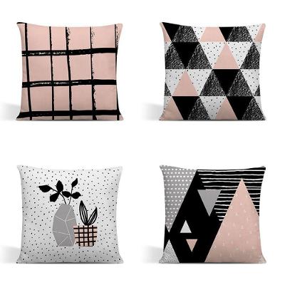 Kit 4 Capas Para Almofadas Decorativas Juma Oxford 100% Poliéster - Escandinava Rosa