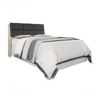 Cabeceira Box Queen 1,58 Isis Amarula Com Painel Class Preto - Framar Móveis - 3