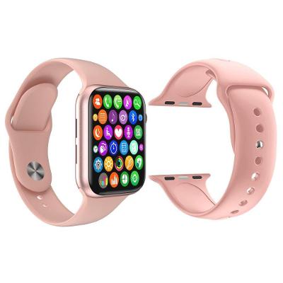Kit 1 Relógio Inteligente Smartwatch W34 S Rosa Android Ios + 1 Pulseira Extra Silicone Rosa
