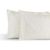 Kit 02 Portas Travesseiros Percal 200 Fios Algodão Gold 100% Algodão - Palha - 2